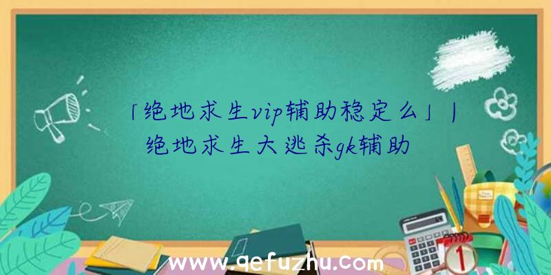 「绝地求生vip辅助稳定么」|绝地求生大逃杀gk辅助